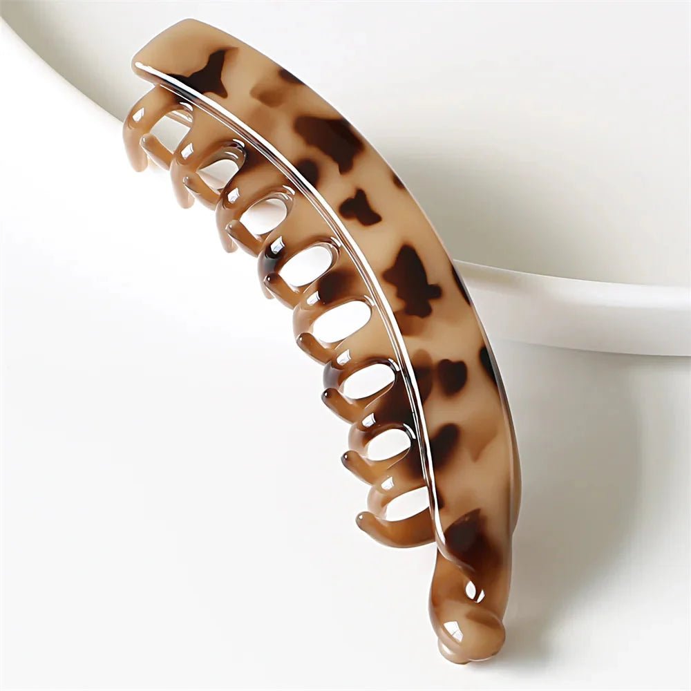 Frosted Solid Color Banana Hair Clips – Fashion Ponytail Barrettes & Hair Claws for Women - The Inbound Protocol