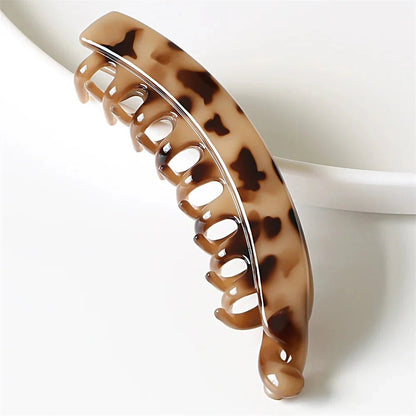 Frosted Solid Color Banana Hair Clips – Fashion Ponytail Barrettes & Hair Claws for Women - The Inbound Protocol
