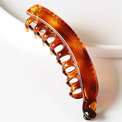 Frosted Solid Color Banana Hair Clips – Fashion Ponytail Barrettes & Hair Claws for Women - The Inbound Protocol